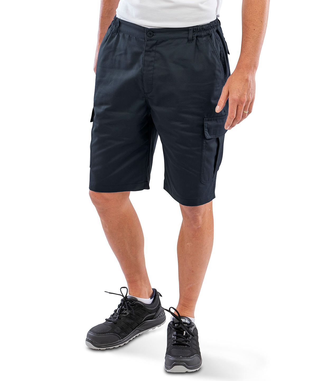 Recycled work-guard utility shorts | black