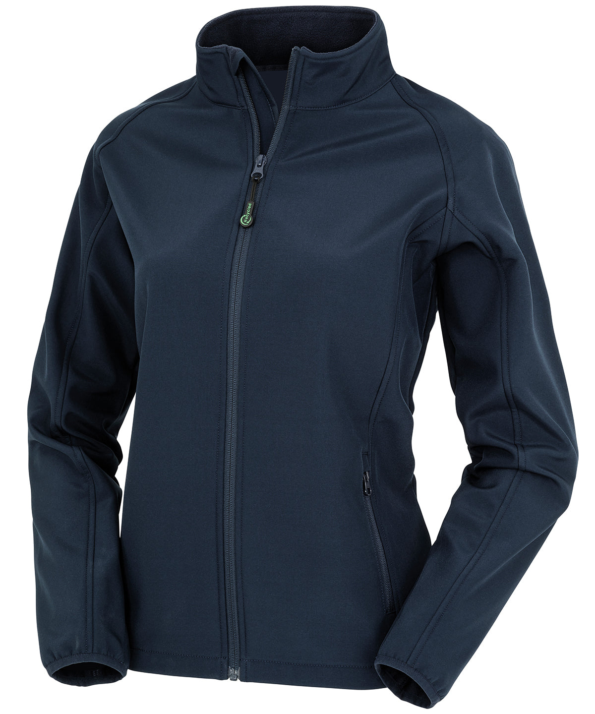 Womens recycled 2-layer printable softshell jacket | navy