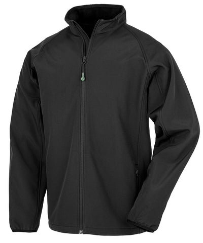Recycled 2-layer printable junior softshell | black