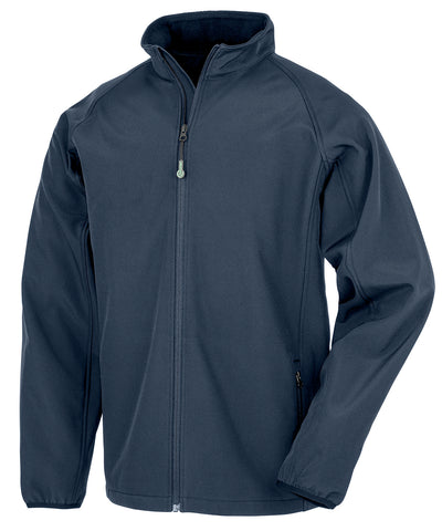 Recycled 2-layer printable junior softshell | navy
