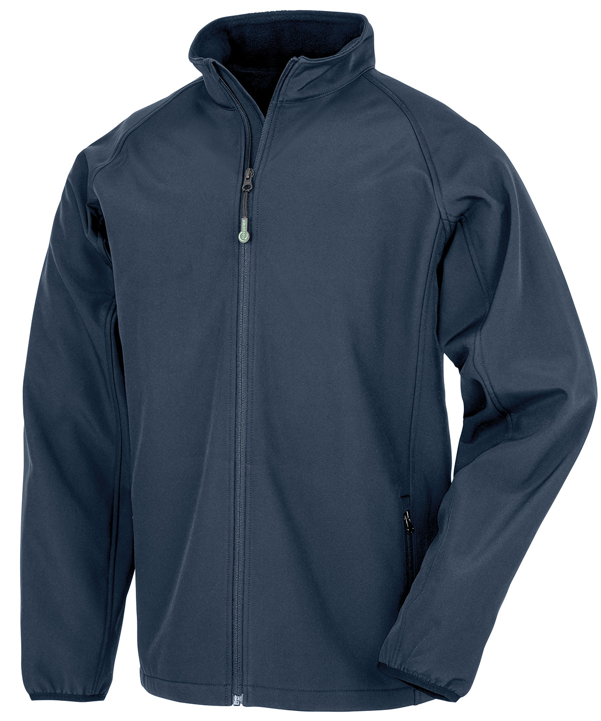 Mens recycled 2-layer printable softshell jacket | navy