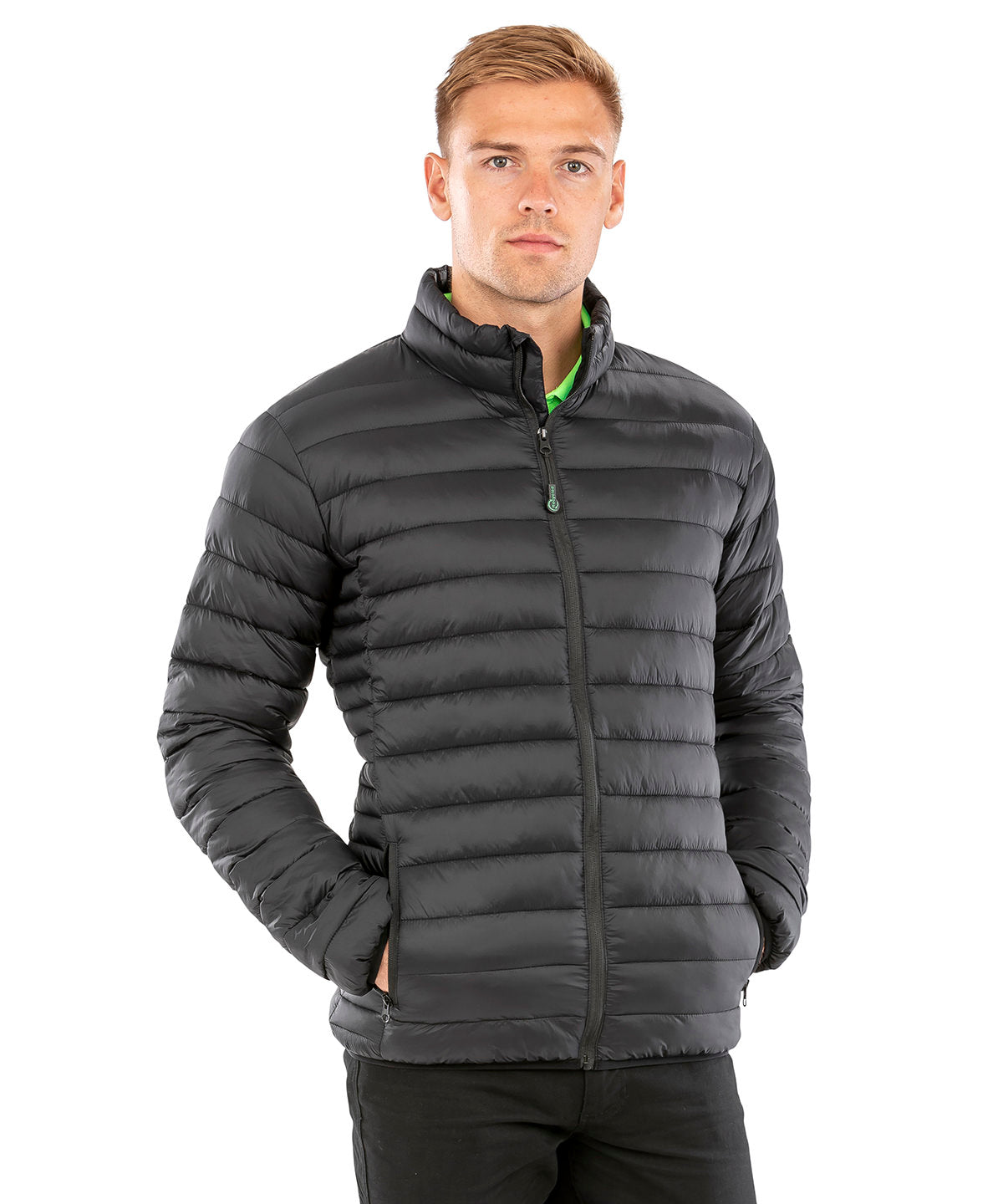Recycled padded jacket | black