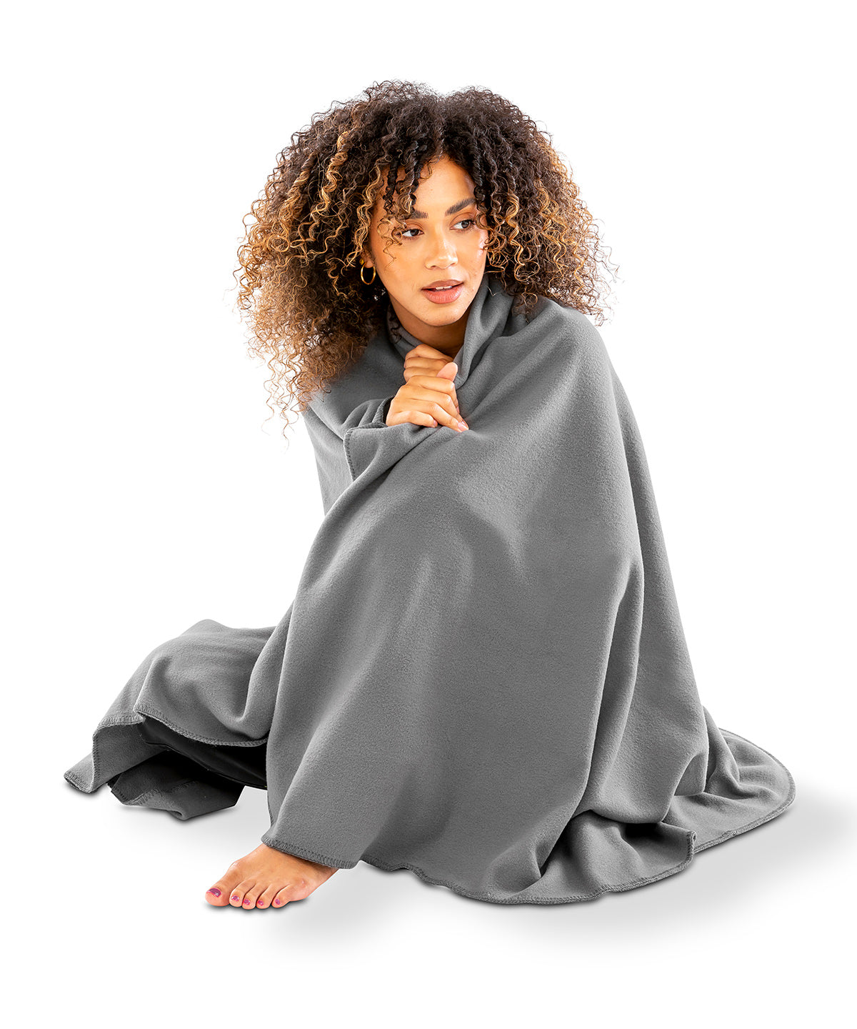 Recycled fleece blanket | royal