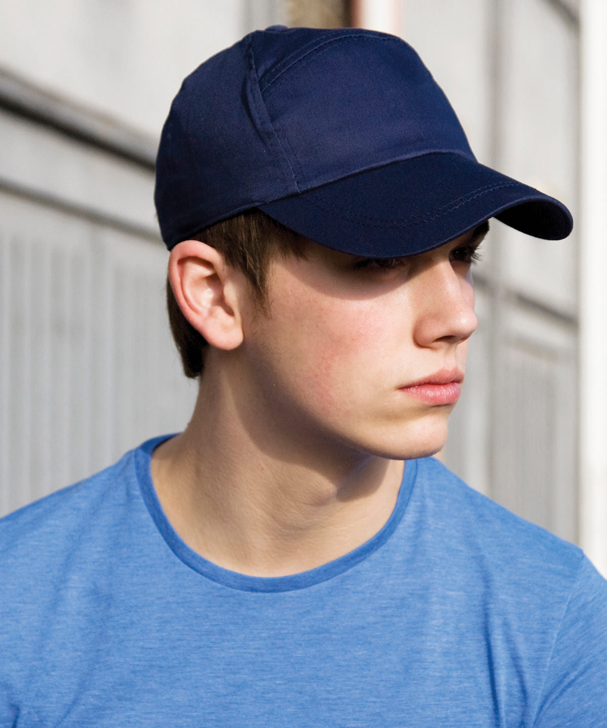 7-panel advertising cap | black