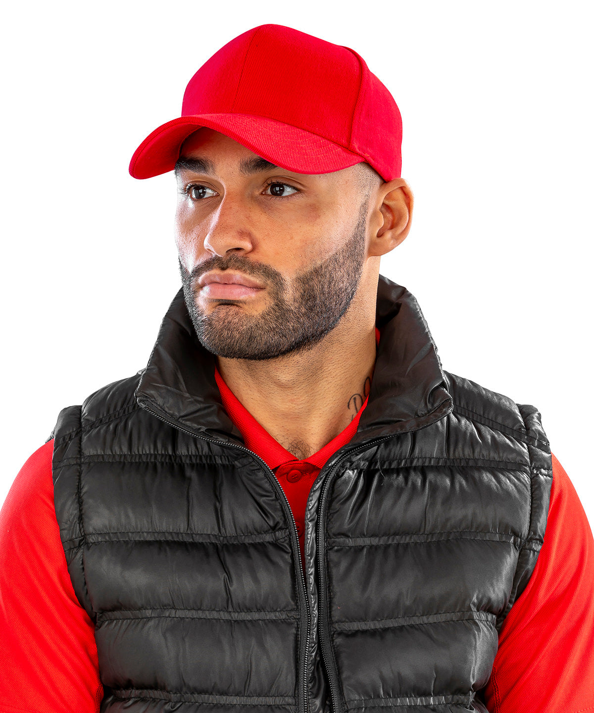 Pro-style heavy cotton cap | red