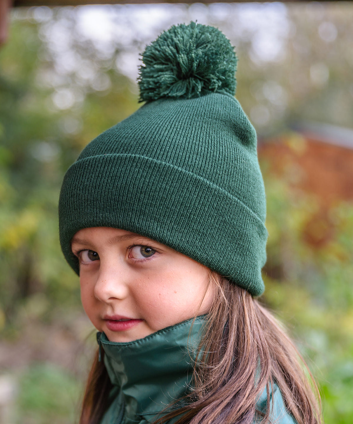 Junior pom pom beanie | red