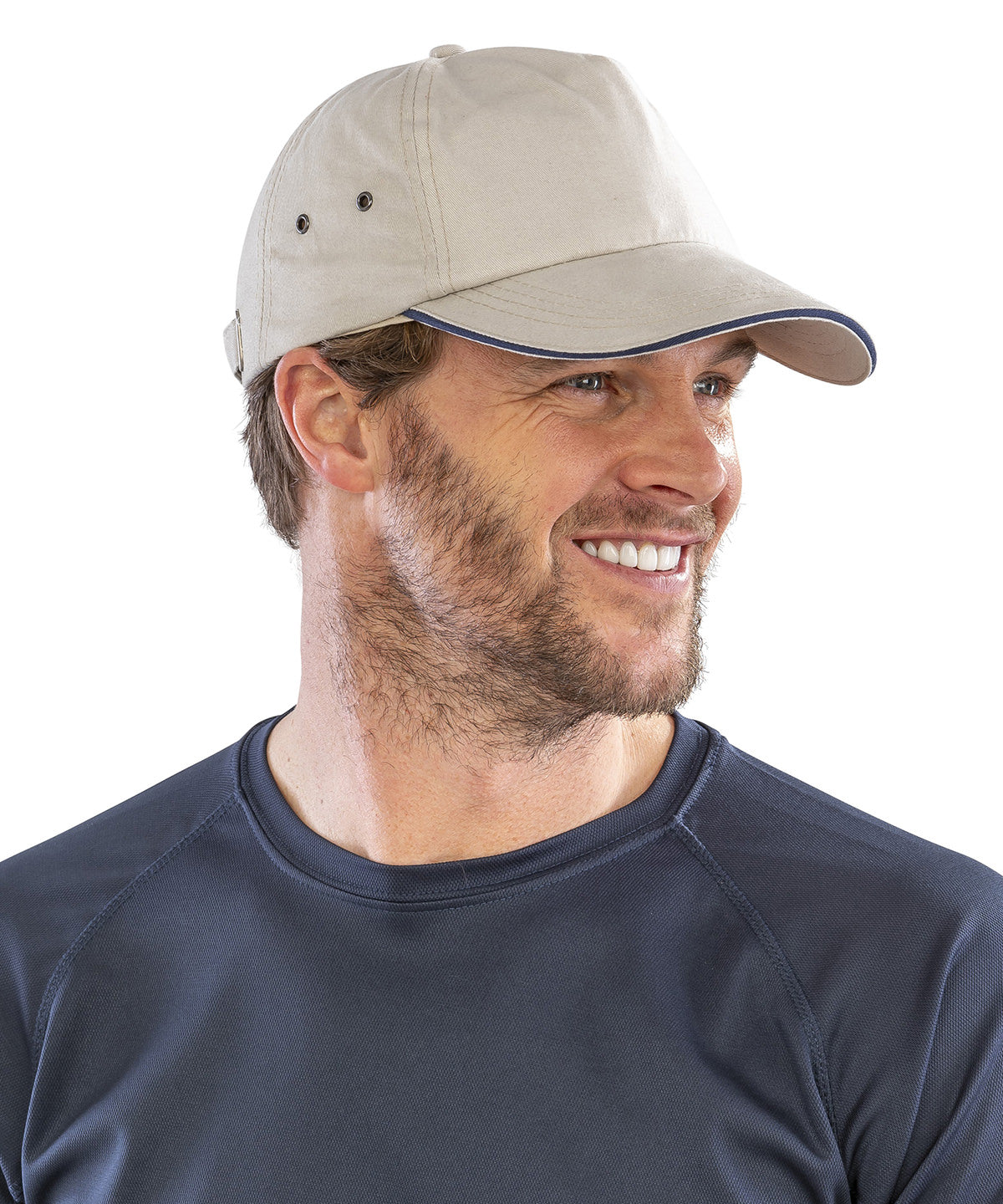 Printers plush cotton 5-panel cap | navy/white