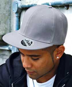 Bronx original flat peak snapback cap | black
