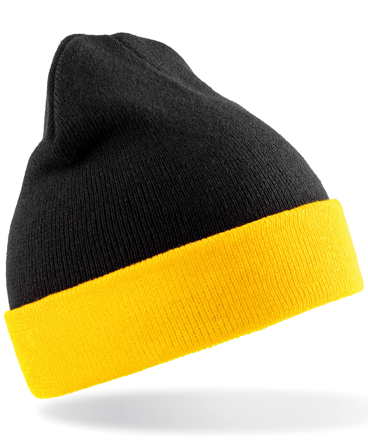 Recycled compass beanie | black/yellow