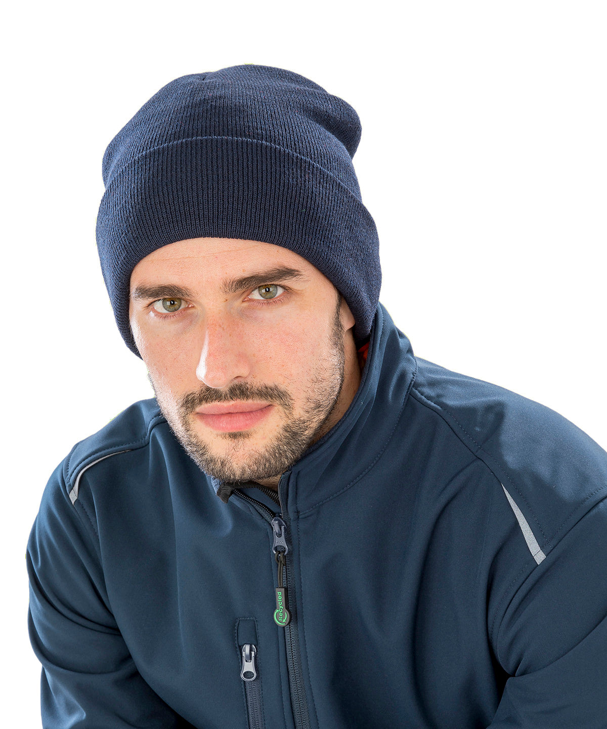 Recycled ThinsulateTM beanie | black