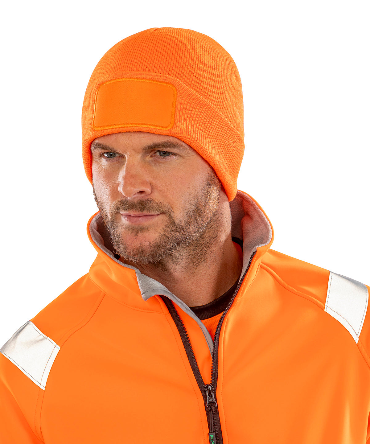 Recycled ThinsulateTM printers beanie | fluorescent yellow