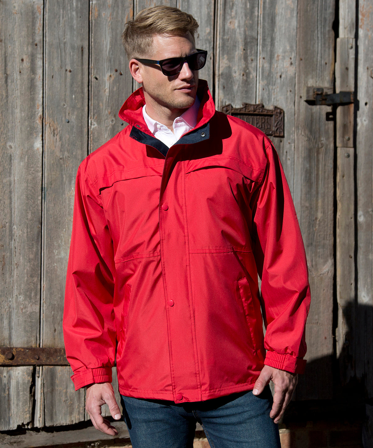 Multi-function midweight jacket | red/navy