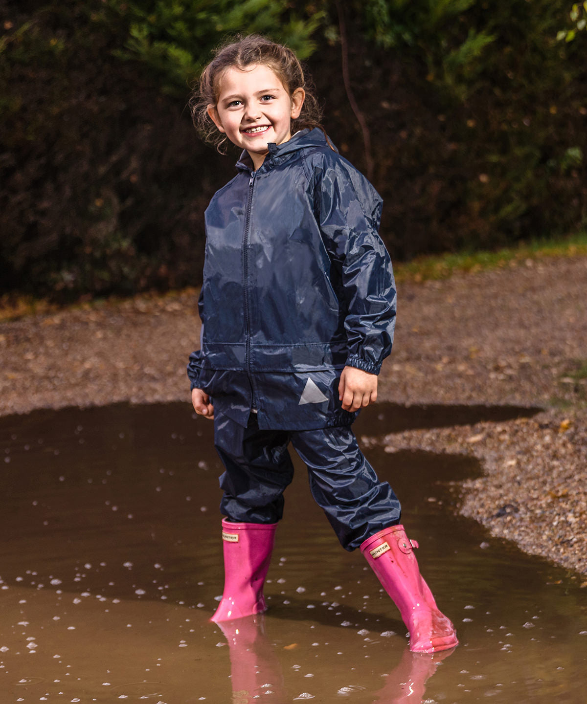 Junior waterproof jacket and trouser set | red