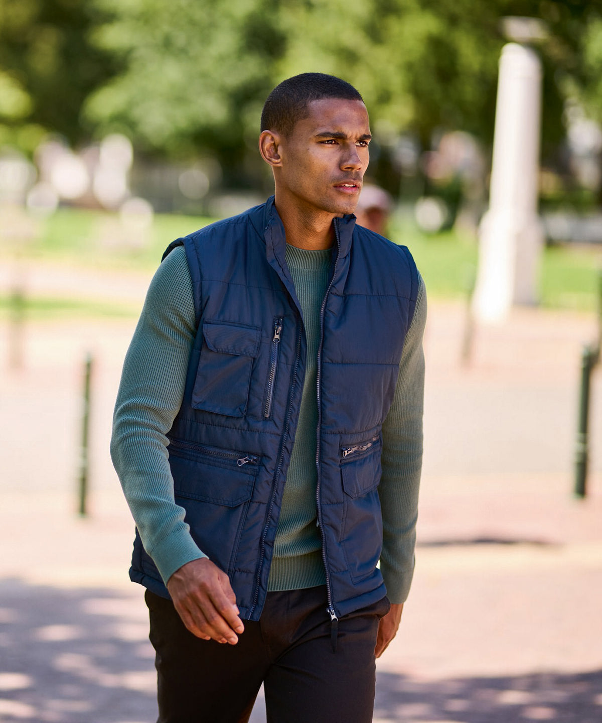 Steller multi-zip bodywarmer | black
