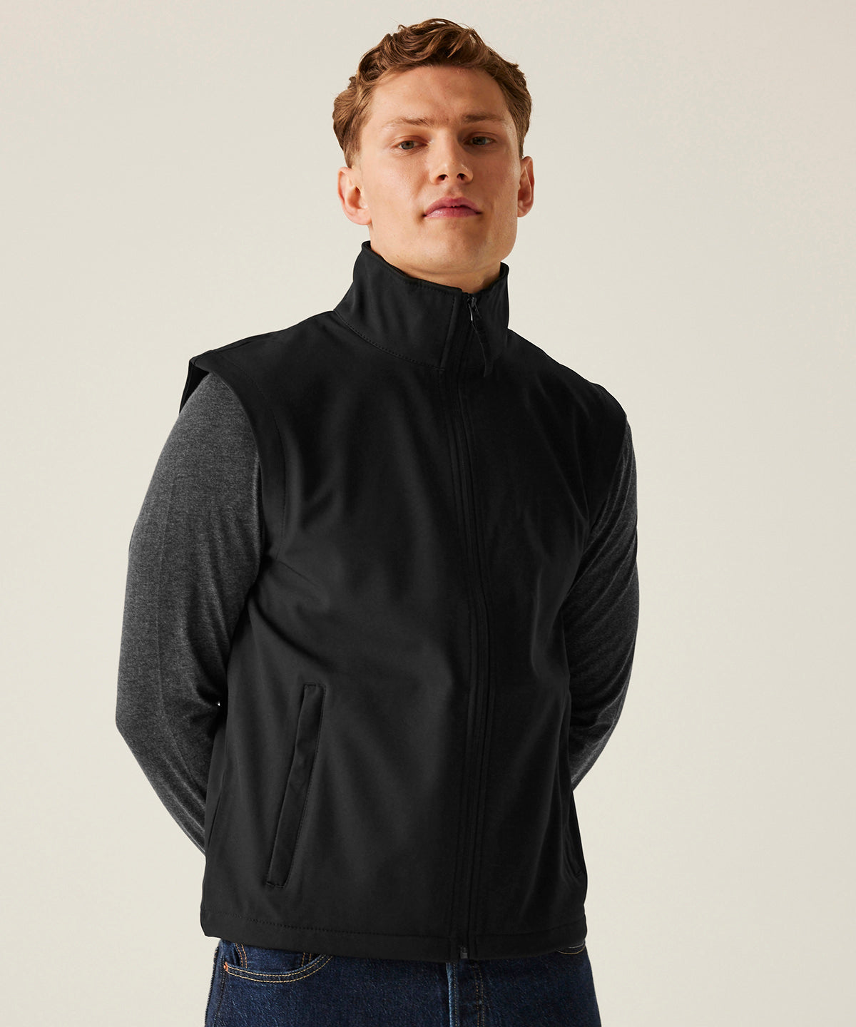 Classic softshell bodywarmer | black