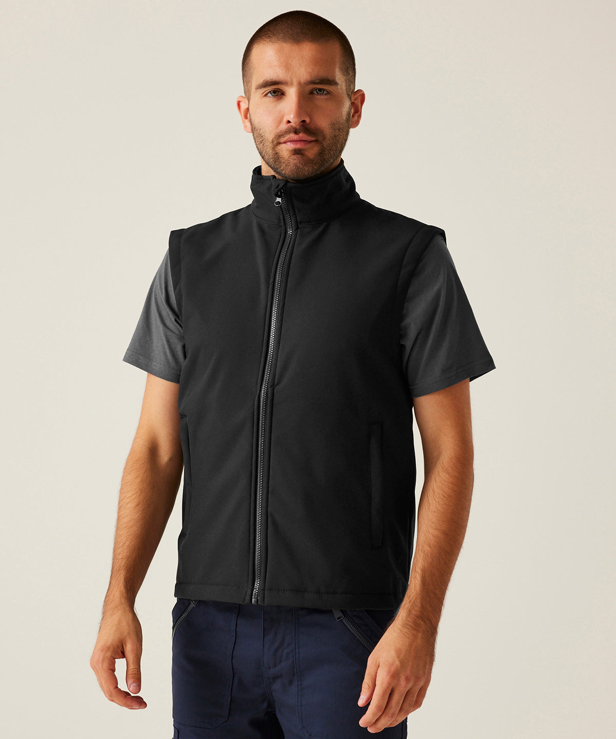 Ablaze printable softshell bodywarmer | black/black
