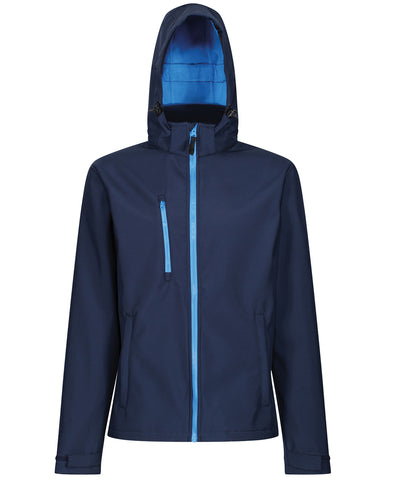 Venturer 3-layer hooded softshell jacket | navy/french blue