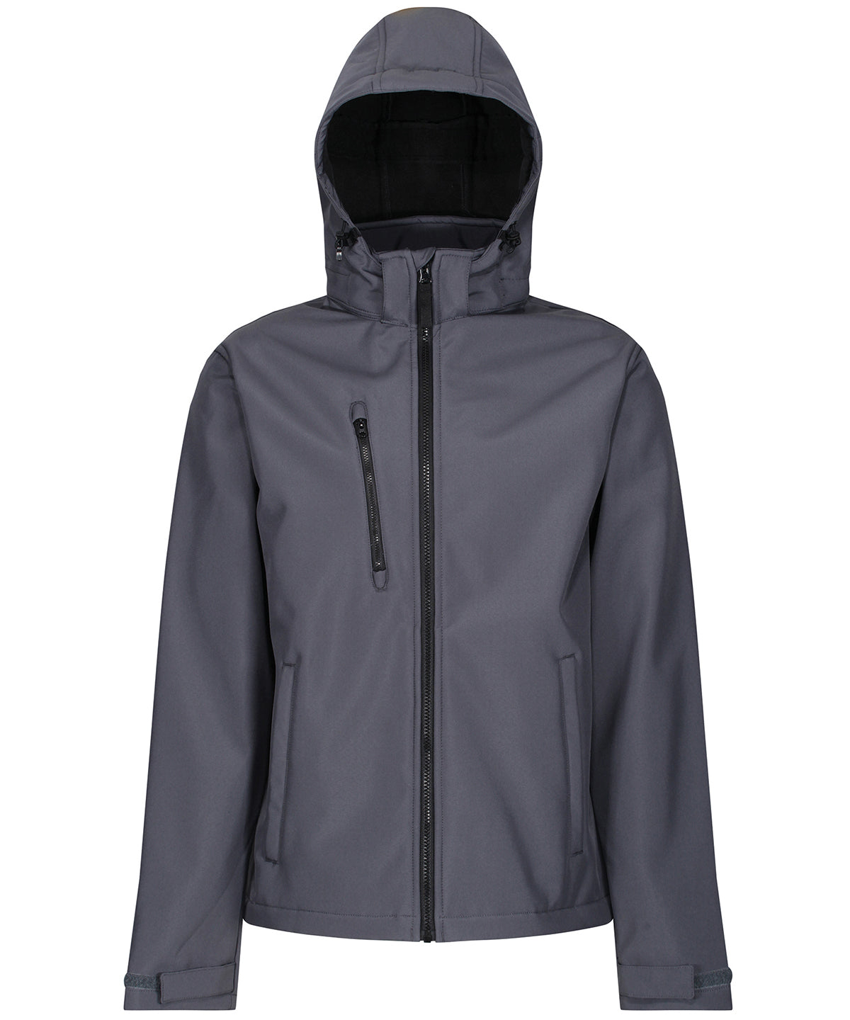 Venturer 3-layer hooded softshell jacket | seal grey/black