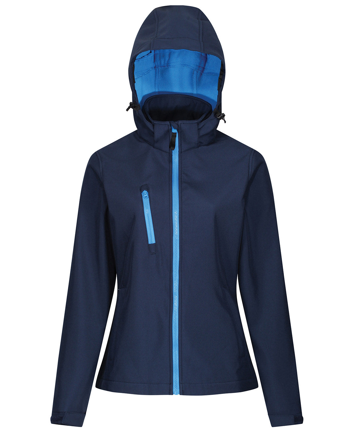 Womens venturer 3-layer hooded softshell jacket | Seal Grey/Black