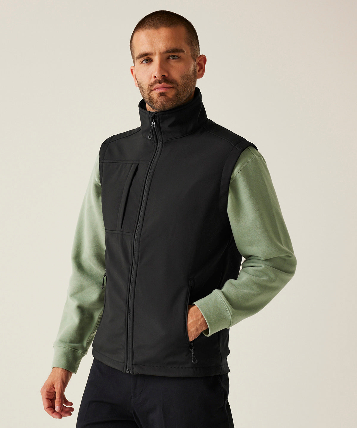 Octagon 3-layer bodywarmer | navy/seal grey