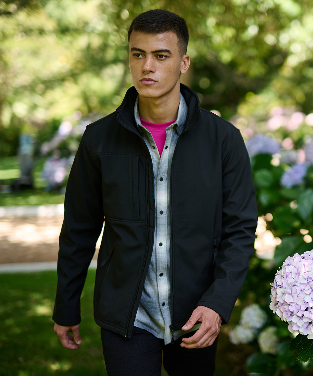 Octagon II printable 3-layer membrane softshell | Oxford Blue/Black