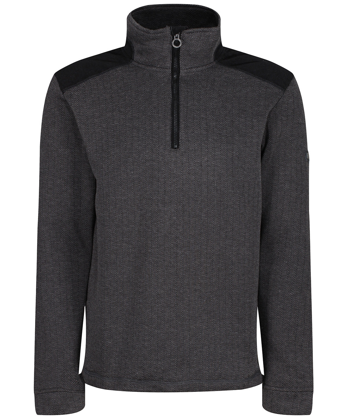 Holbeck half zip fleece | Black