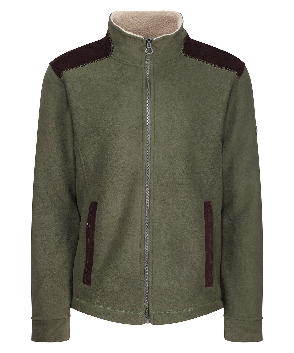 Faversham full-zip fleece | dark khaki