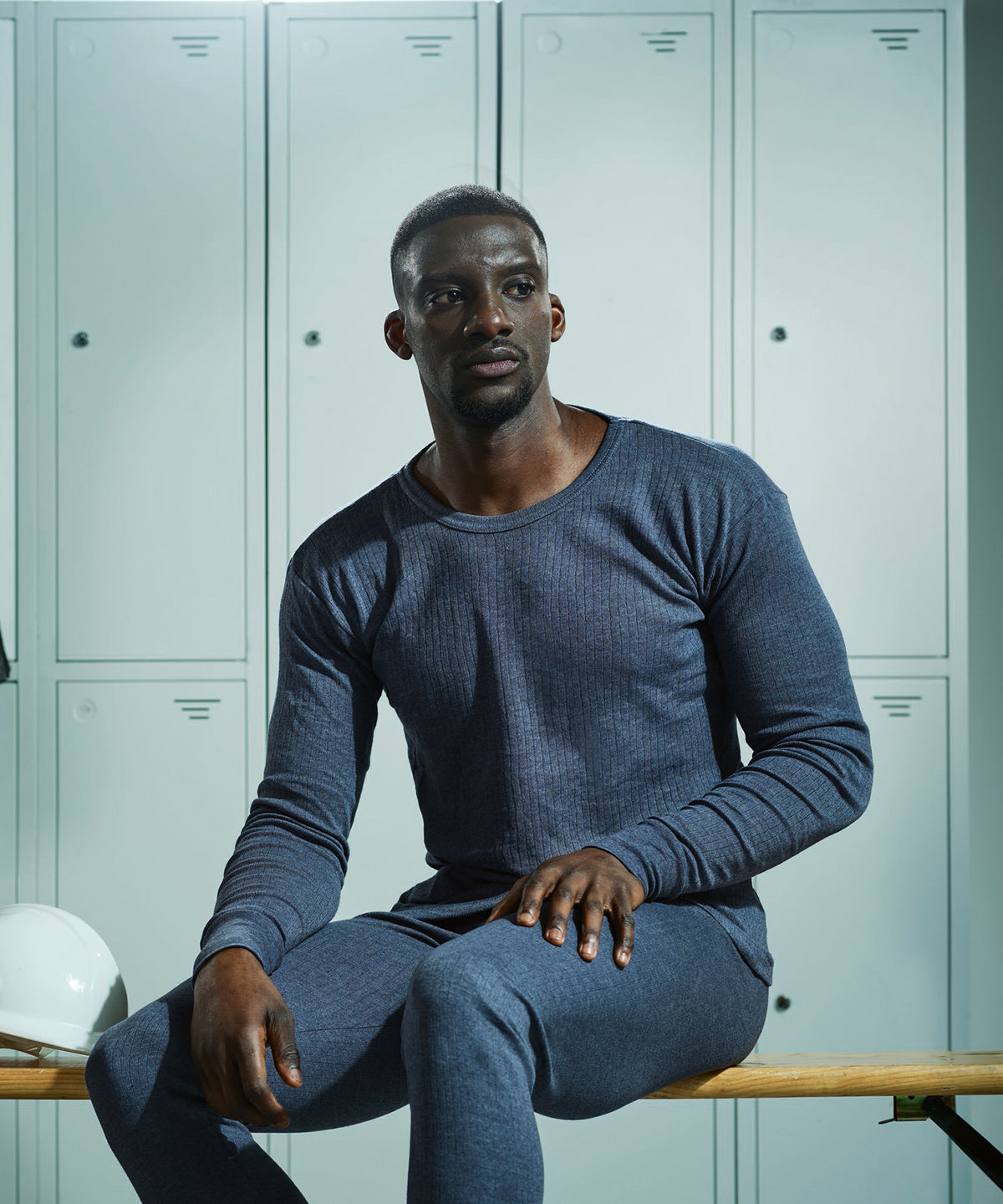 Thermal long sleeve vest | denim