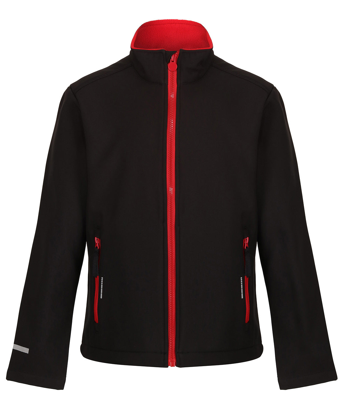 Kids Ablaze softshell jacket | black/classic red