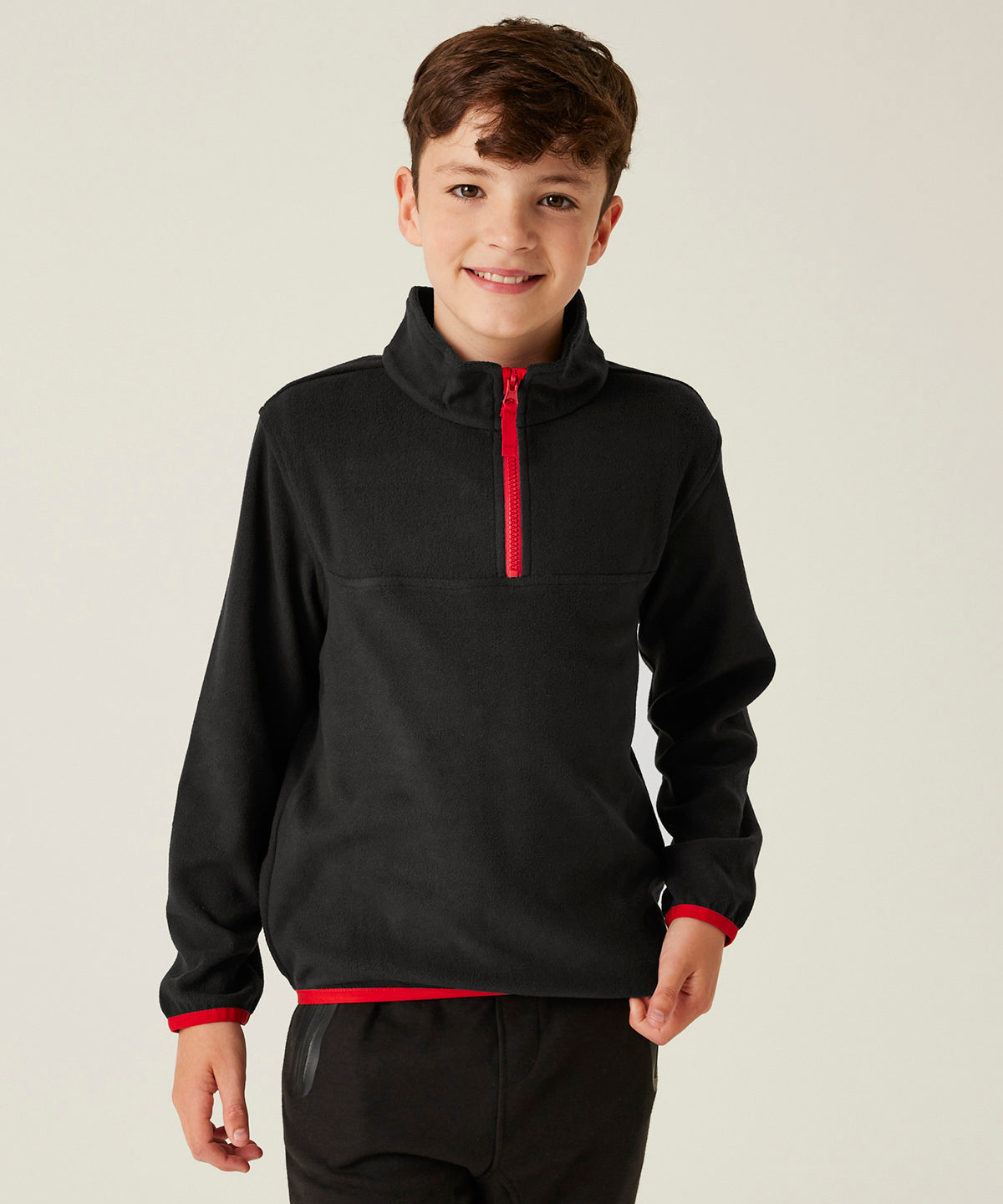 Kids half-zip microfleece | navy/new royal