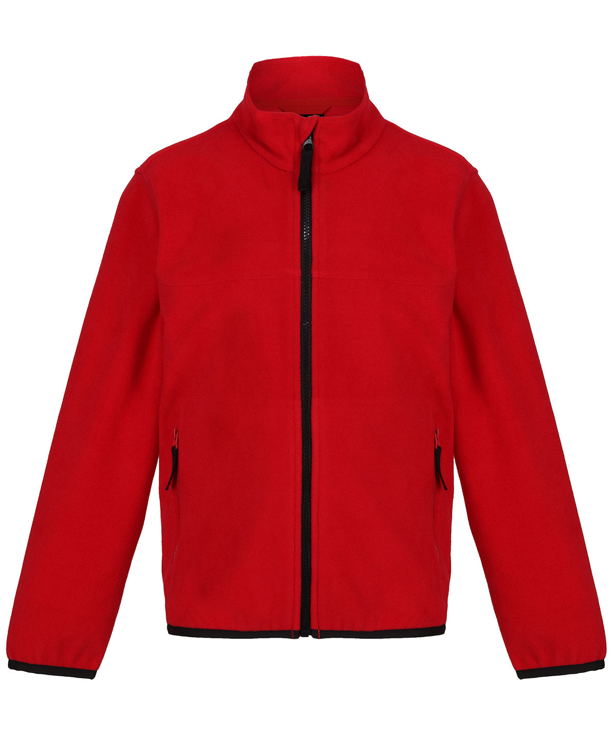 Kids full-zip microfleece | classic red/black