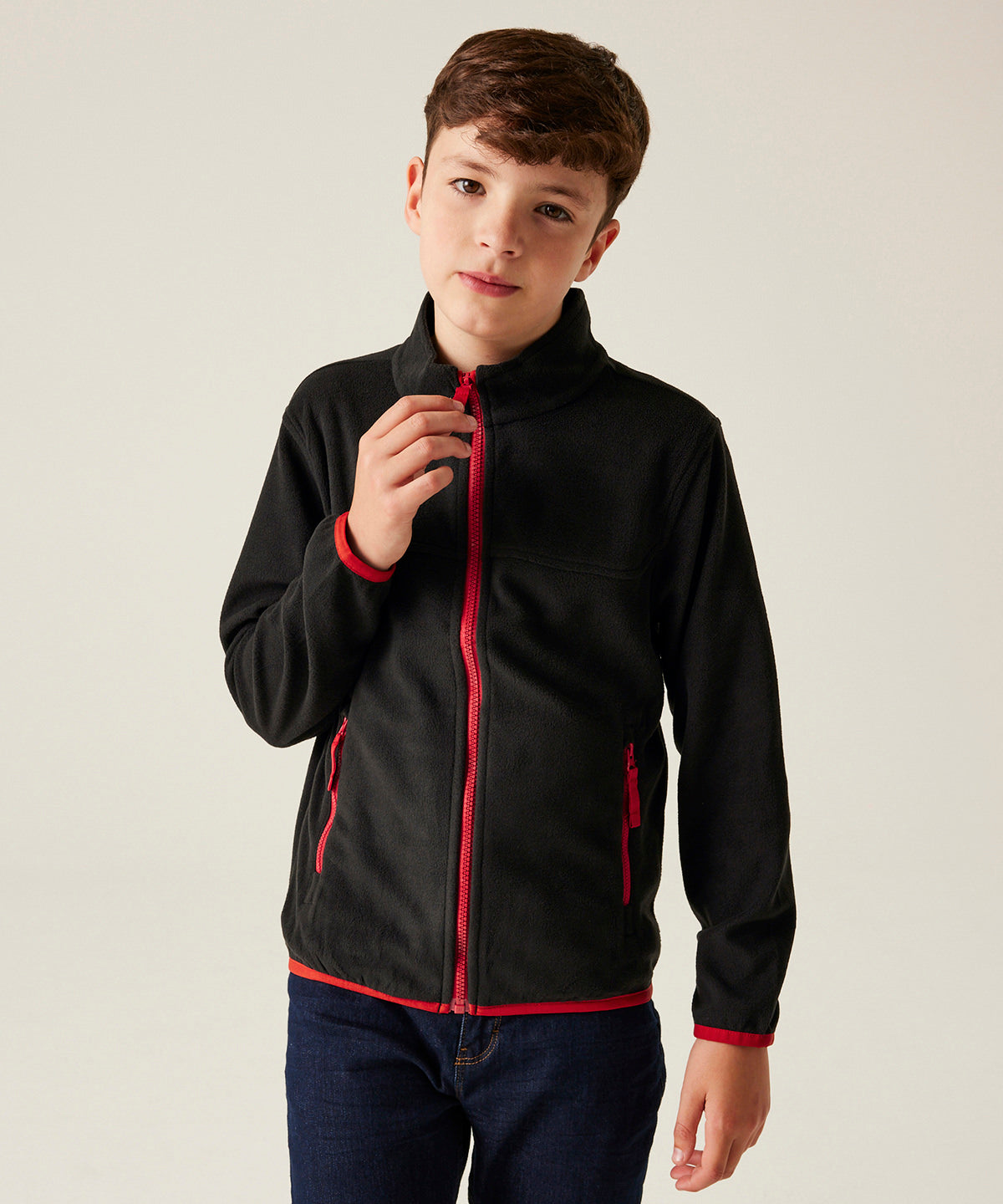 Kids full-zip microfleece | new royal/navy