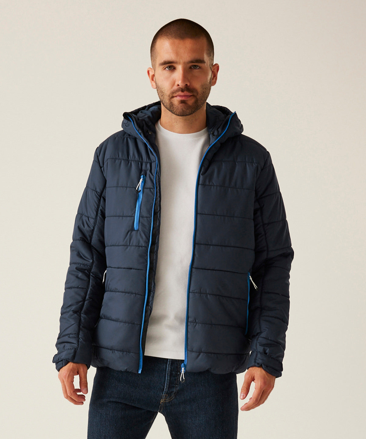 Navigate thermal hooded jacket | black/seal