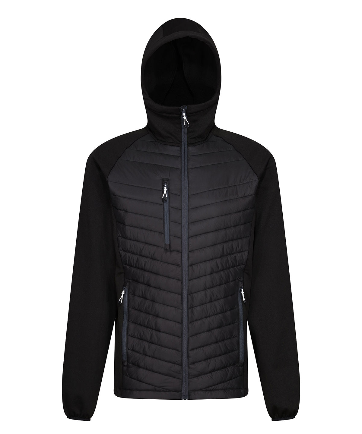 Navigate hybrid hooded jacket | black/seal