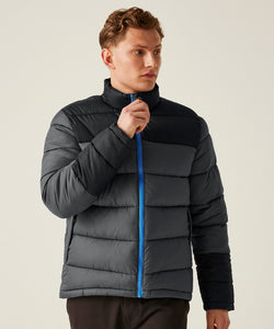 Vintage puffer jacket | solar/black