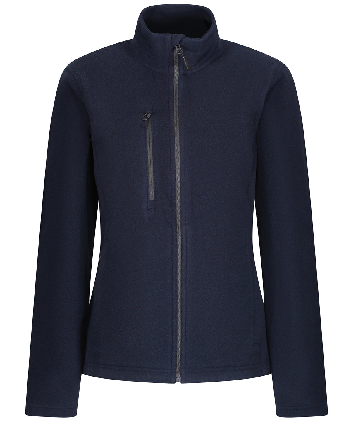 Womens Honestly made recycled full zip fleece | navy
