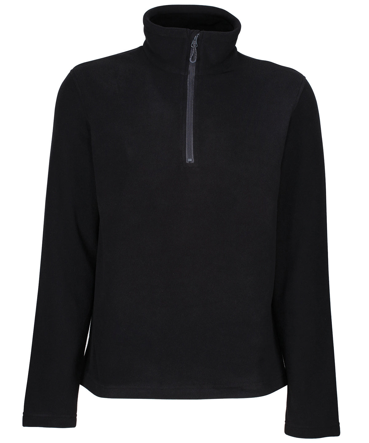 Honestly made recycled half zip fleece | black