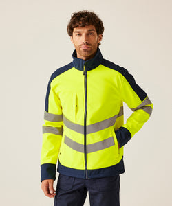 High-vis pro softshell | yellow/navy