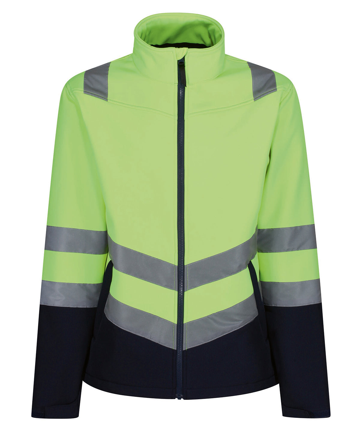 Pro hi-vis softshell jacket | Yellow/Navy