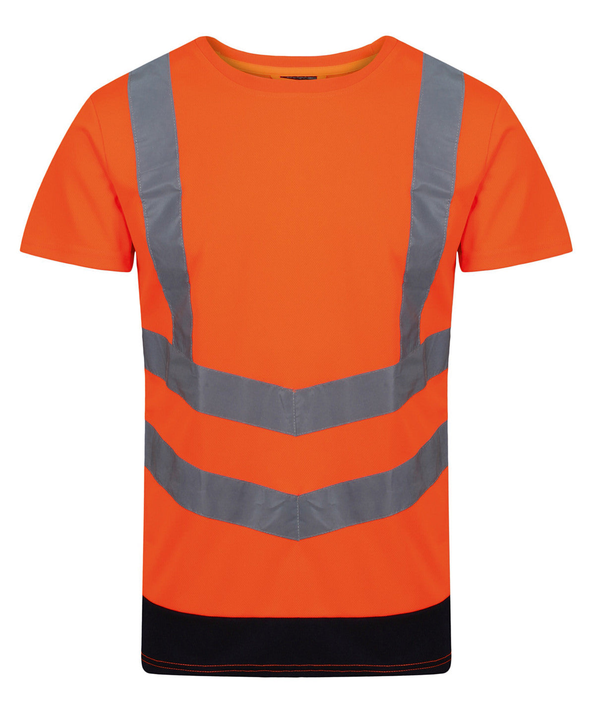 Pro hi-vis short sleeve t-shirt | orange/navy