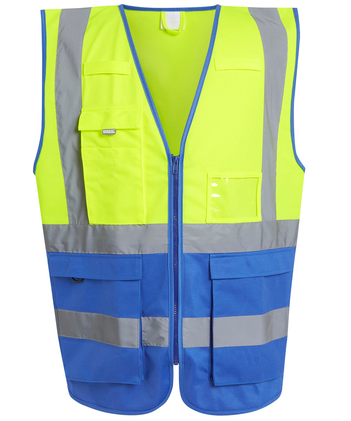 Pro hi-vis executive vest | yellow/royal blue
