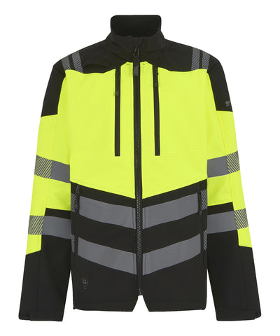 Hi-Vis X-Pro 3-layer softshell jacket (Class 2) | black/yellow