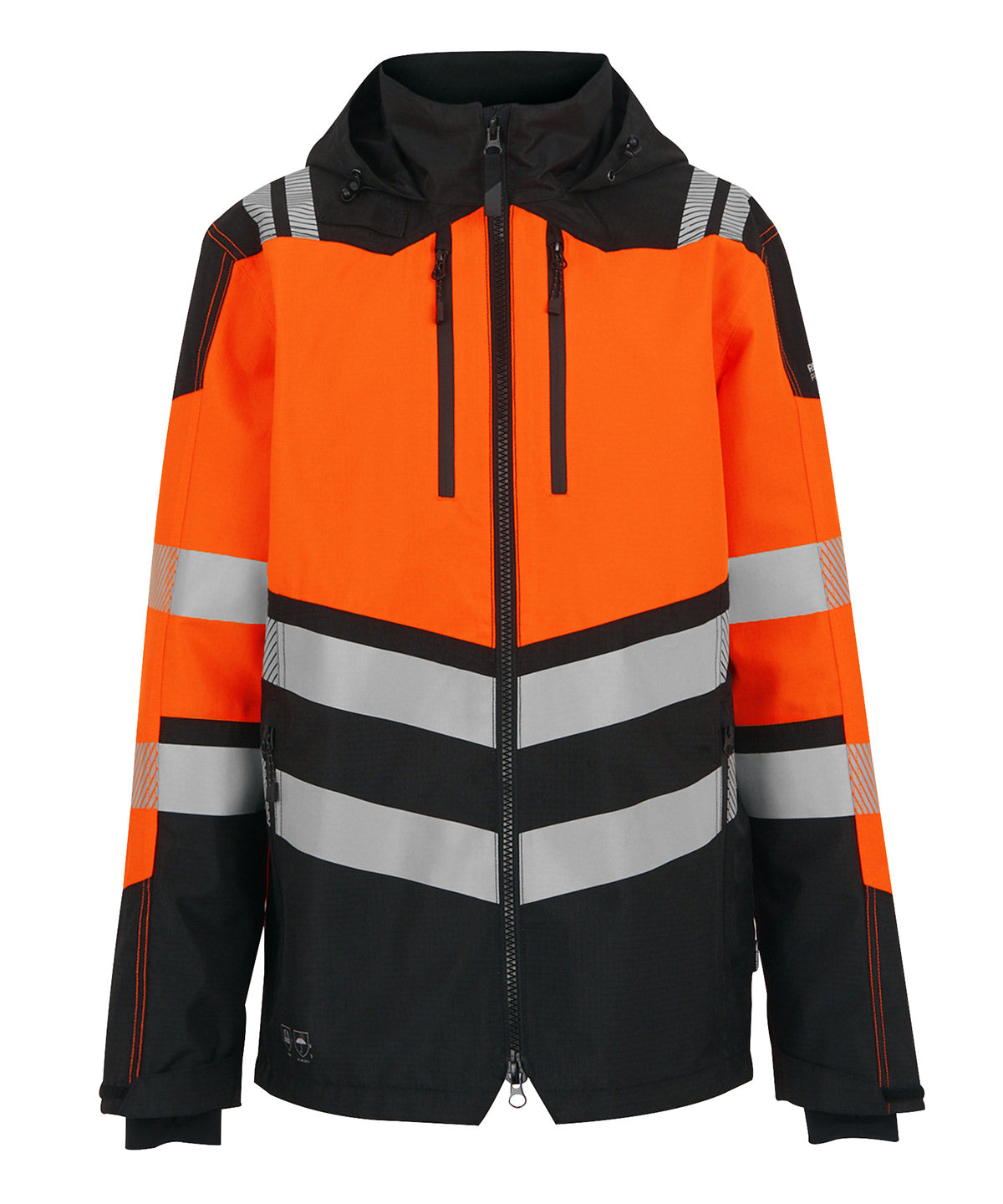 Hi-Vis X-Pro Waterproof shell jacket (Class 2) | black/orange