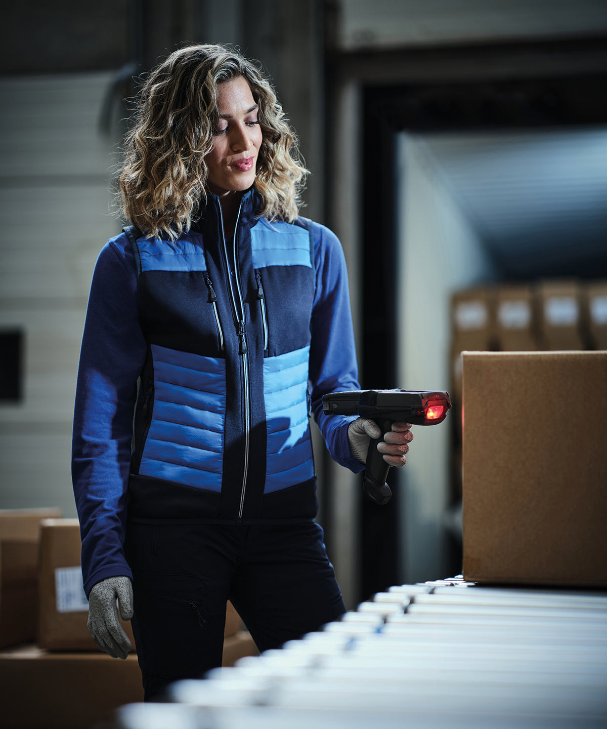 E-Volve unisex thermal hybrid bodywarmer | classic red/black
