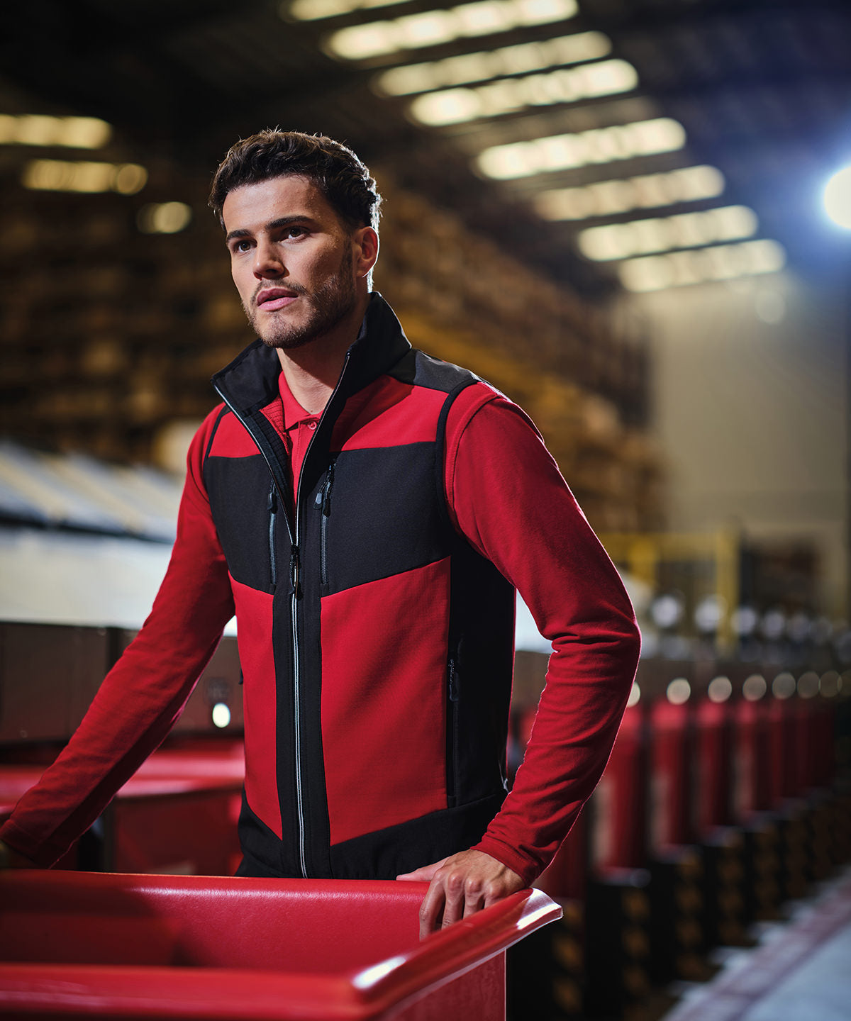 E-Volve unisex 2-layer softshell bodywarmer | ash/black