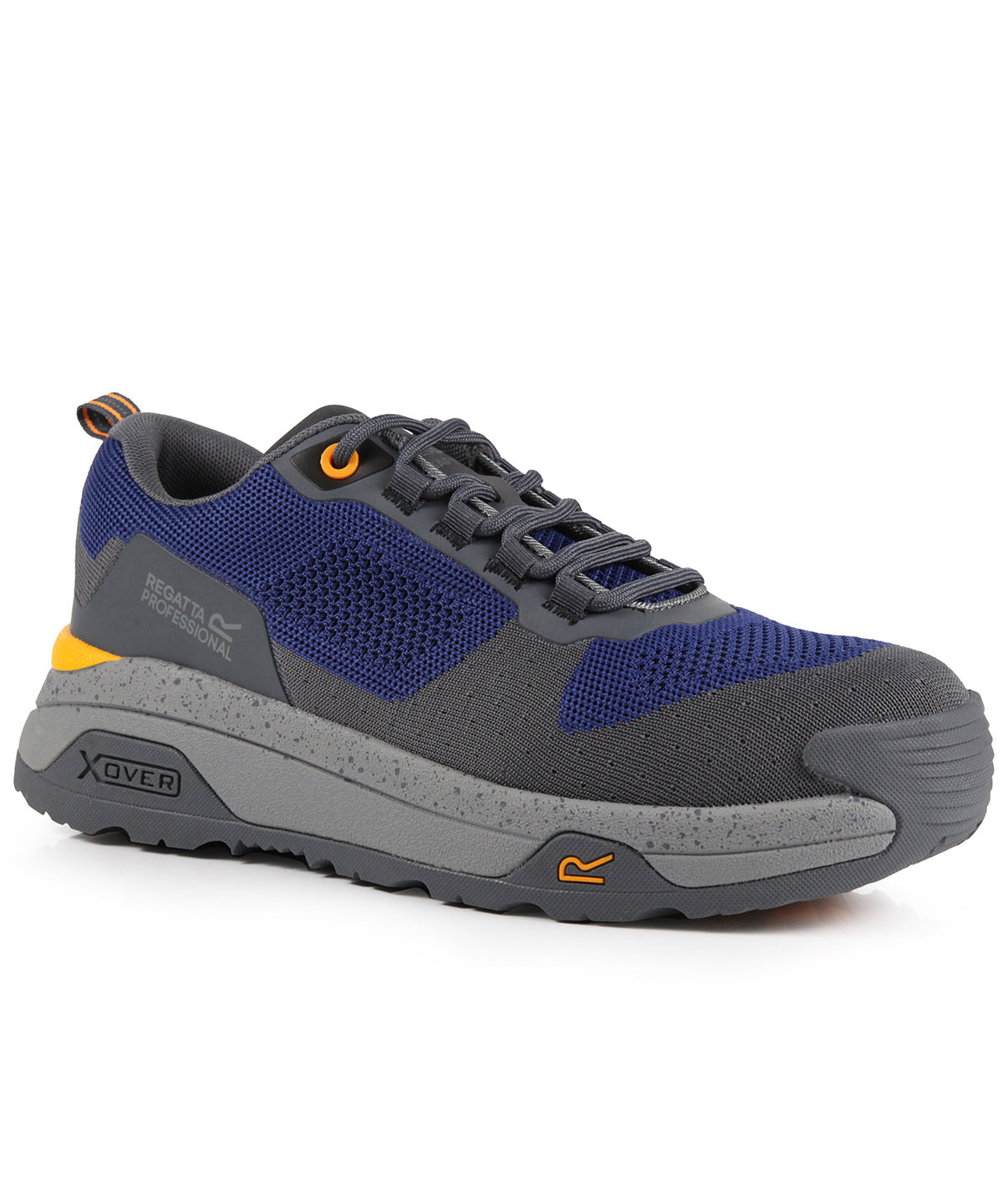 Crossfort S1 X-over metal-free safety trainers | twilight blue/gunmetal