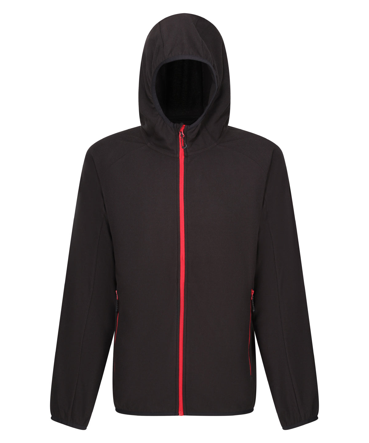 Navigate full zip-fleece | black/classic red