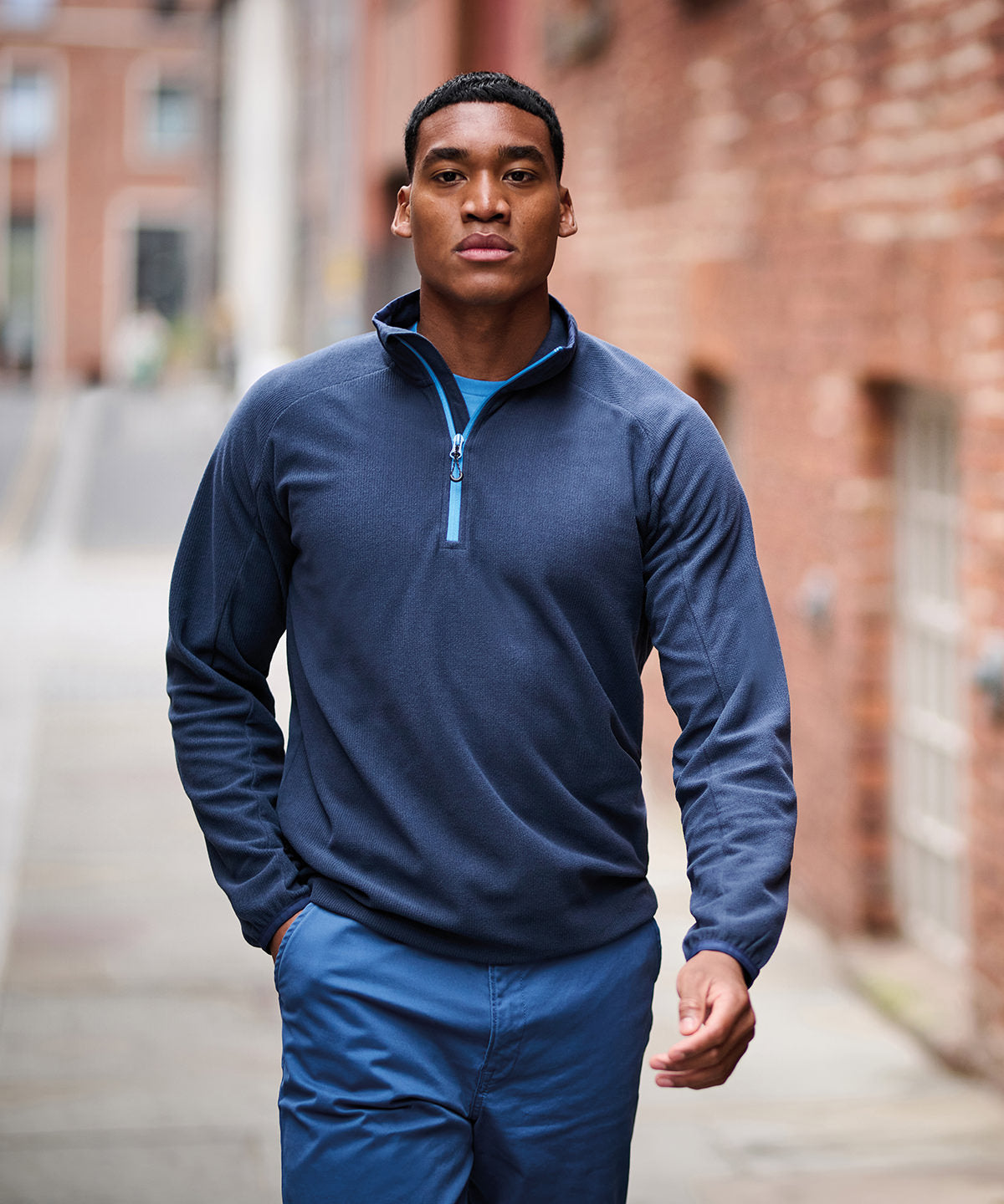 Navigate half-zip fleece | navy/french blue
