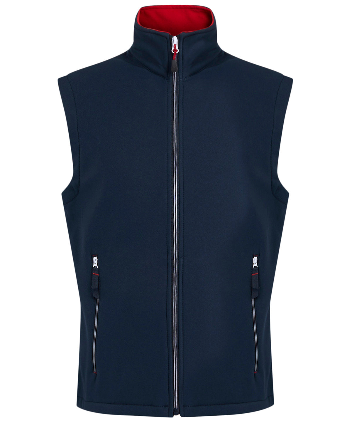 Ascender 2-layer softshell bodywarmer | navy/classic red