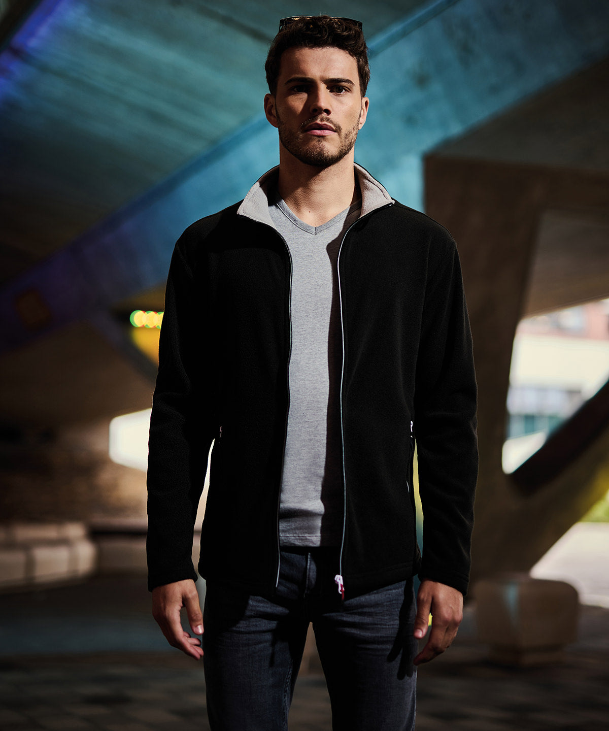 Ascender fleece | black/mineral grey